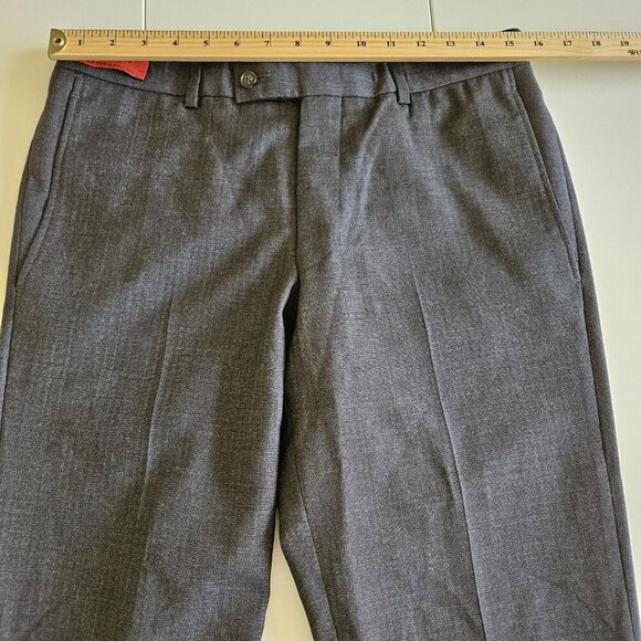 Ted Baker No Ordinary Joe Joey Pant 32R Wool Flat Front Dress Union Made Preppy - Picture 4 of 16